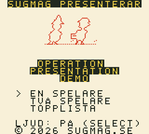 Game Boy Color-spelets titelskärm